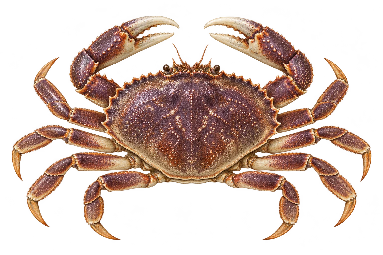 Illustration of dungeness crab