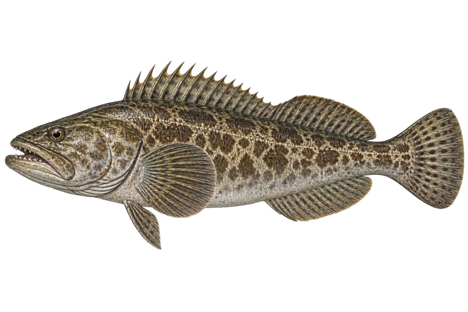 Illustration of lingcod